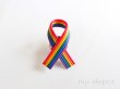 Photo1: Pride Ribbon pin badge (1)