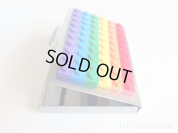 Photo3: Rainbow lego block card holder (3)