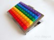 Photo2: Rainbow lego block card holder (2)