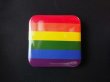 Photo1: Tin badge (Rainbow color) (1)