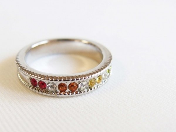 Photo1: Swarovski Half Eternity Ring (Type C) (1)