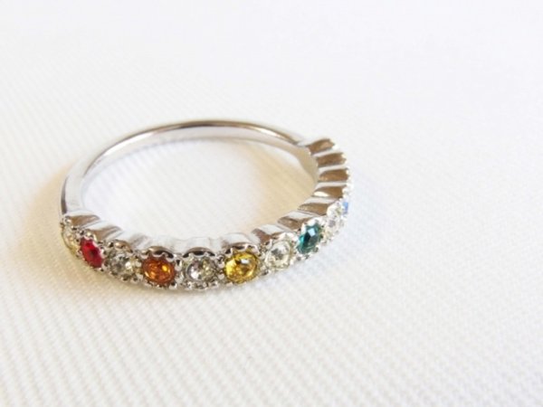 Photo4: Swarovski Half Eternity Ring (Type B) (4)